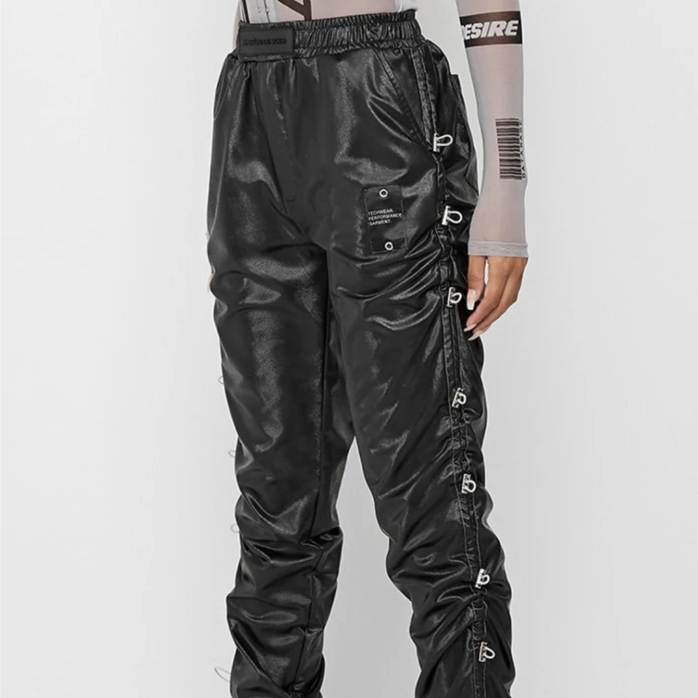 High Shine Bungee Cargo Pants